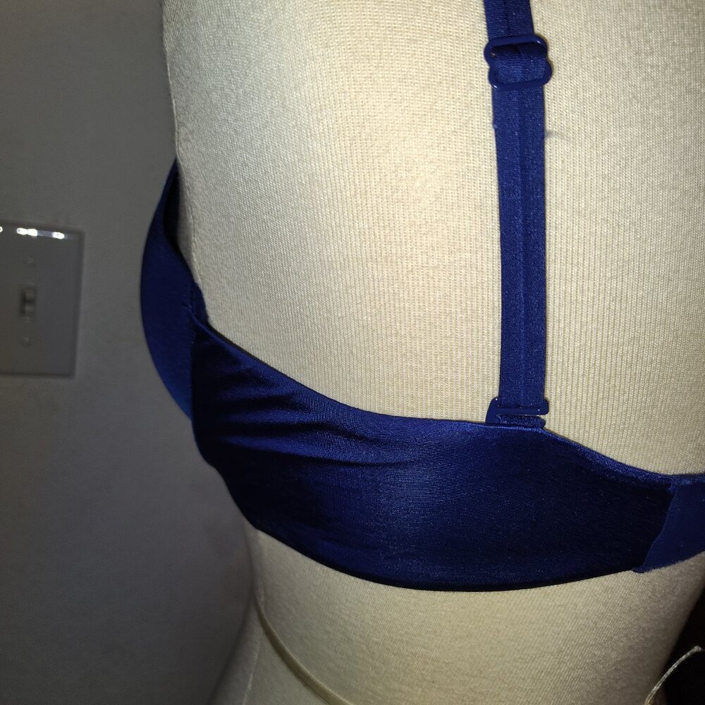 Victoria's Secret Size 34 DD Very Sexy Push-Up Bra Dark Blue Sexy Sparkle - Picture 6 of 7